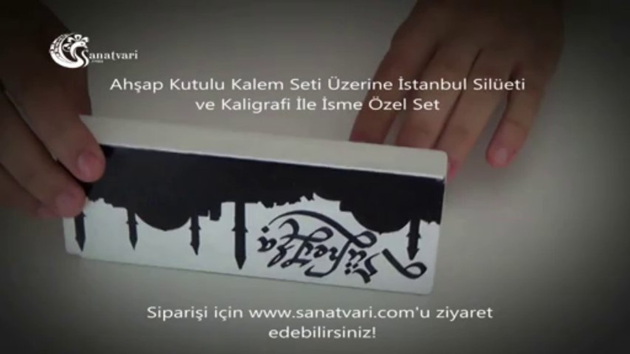 İstanbul Silüetli Kaligrafili İsme Özel Kalem Seti