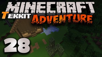 Minecraft Tekkit [Part 28] - It's more like a shack building competition...