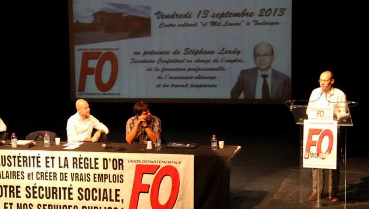 Réunion de rentrée UDFO66 - Vendredi 13 septembre 2013 à Toulouges