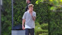 Justin Bieber spielt Basketball mit Freunden