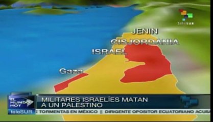 Fuerzas militares de Israel asesinan a un joven palestino