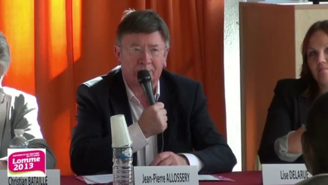 Université de rentrée du PS Nord - Intervention de Jean-Pierre Allossery