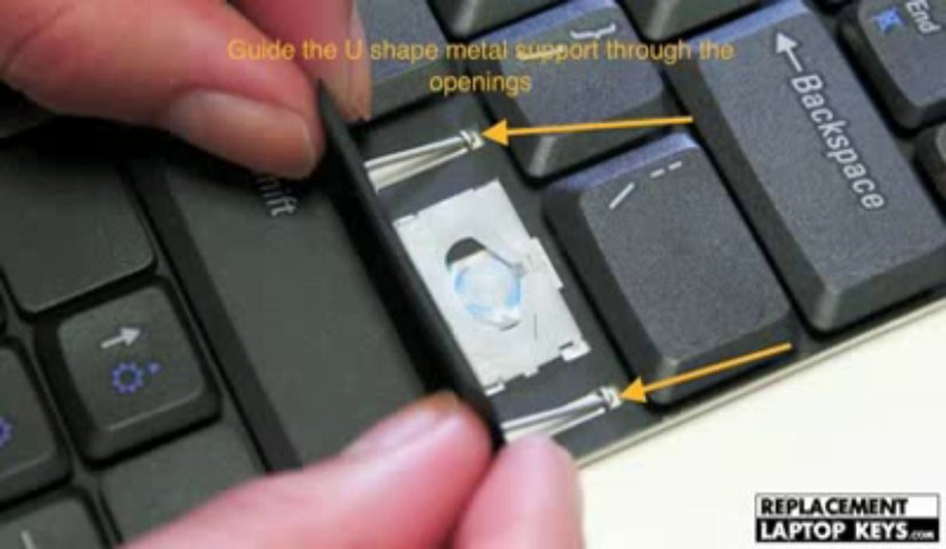 Individual laptop key repair guide - how to install a keyboard key - video  Dailymotion