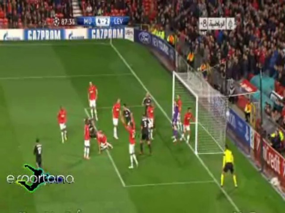 اهداف مانشستر يونايتد ضد باير ليفركوزن