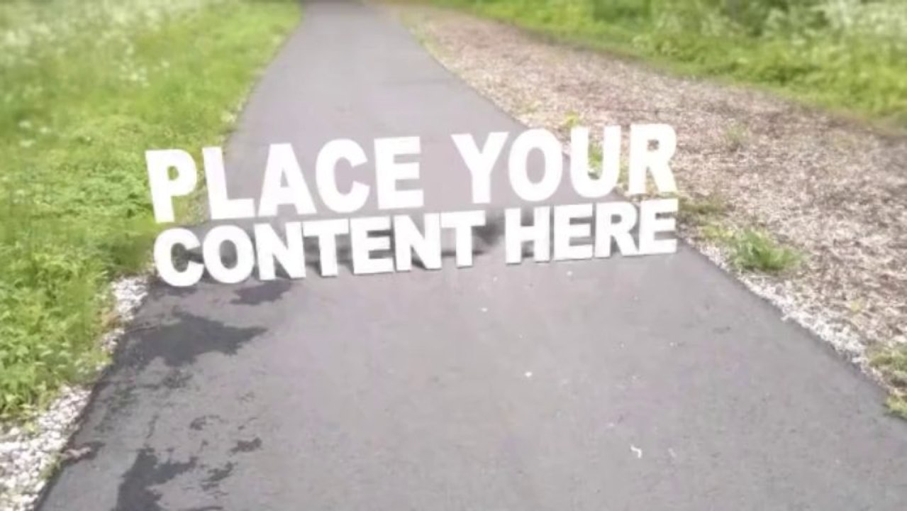Road in Nature - Tracked Scene 1 - After Effects Template