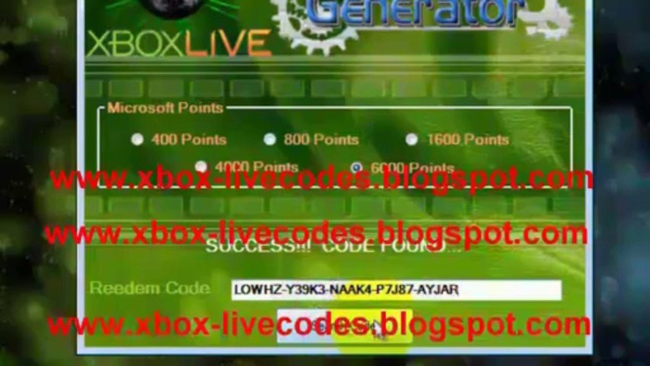 FREE MICROSOFT POINT GENERATOR FREE XBOX LIVE GOLD GENERATOR -2013