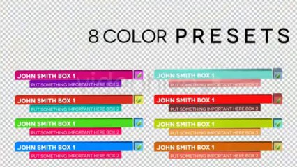 3D Rotating Lower-Thirds - After Effects Template