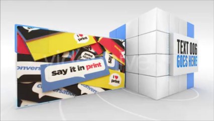 Transforming Cube - After Effects Template