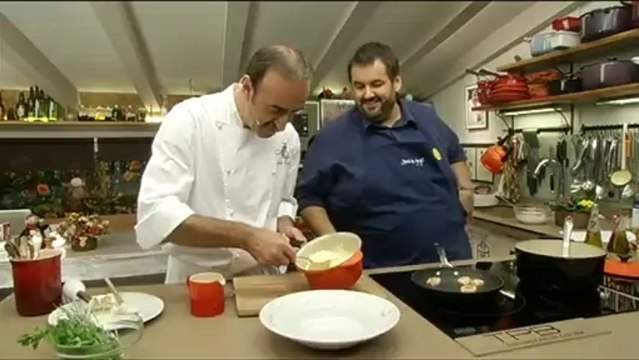 Robin Food (Vieriras con brandada de bacalao)