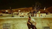 GTA 5 Trevor alterado masacrando enemigos en Blaine County