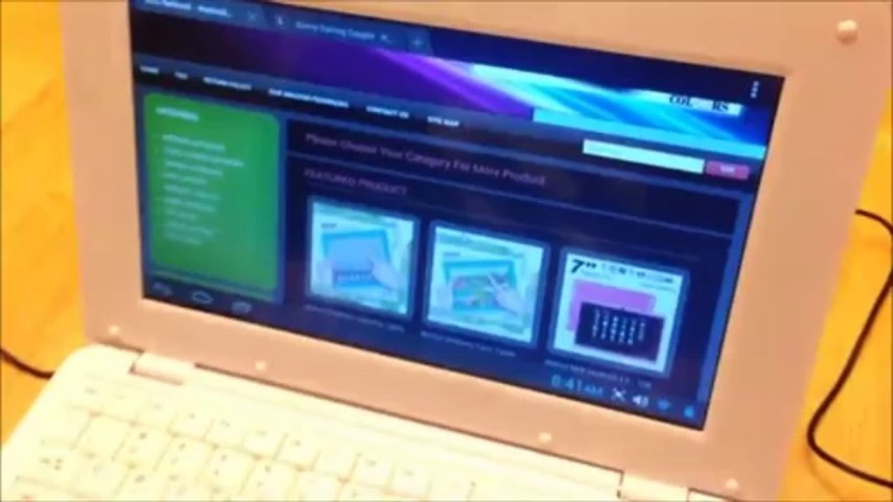 WolVol Cheap 10 inch Laptop (White) Android 4.1 (8 GB HD - 1 GB RAM)