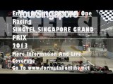 Watching F1 SINGTEL SINGAPORE GRAND PRIX 20-22 Sep 2013