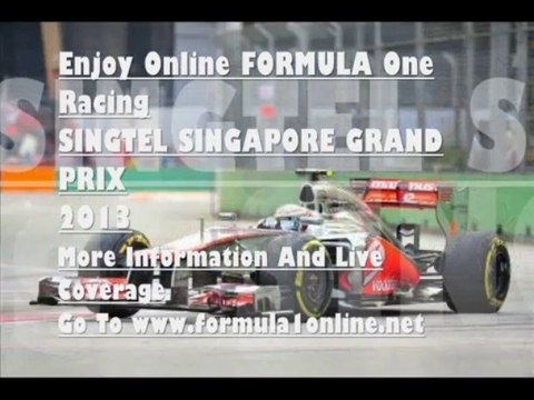 Watch Live F1 SINGTEL SINGAPORE GRAND PRIX 22 Sep