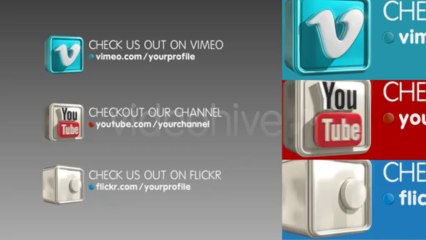 Social 3D V02 - After Effects Template