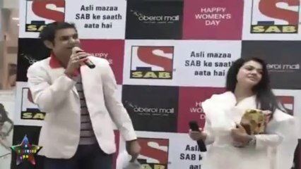 Beautiful Shweta Gulati & Mugdha At Oberai Mall For Womens Day.flv