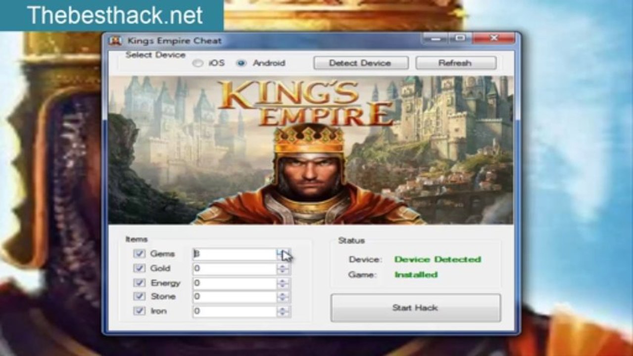 King’s Empire Cheat Hack (Free: Gold/Gems/Energy/Stone/Iron) [September]