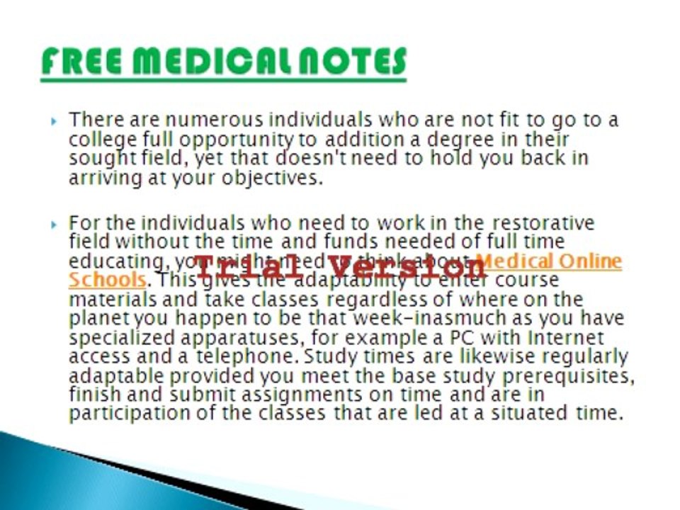 Free Medical Notes