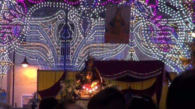 Carinaro (CE) - Festa S.Eufemia 2013, finale con fuochi a ritmo di musica (16.09.13)