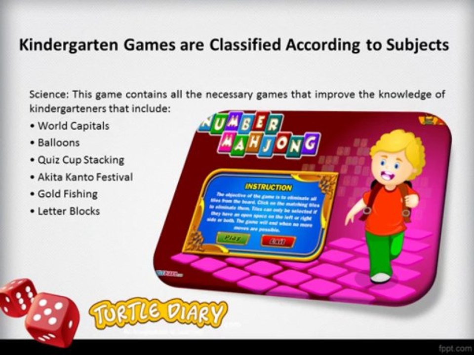 Features of online kindergarten games