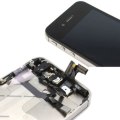 Hytparts.com-For iPhone 4S Complete Front Screen with Mid Frame Assembly Replacement Parts Black