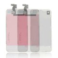 Hytparts.com- For iPhone 4S LCD Touch Front & Back Cover & Home Button Conversion Kit Transparent White