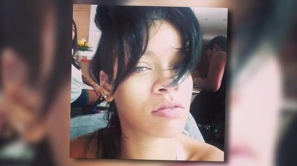 Rihanna Shares a Make-Up Free Selfie on Instagram