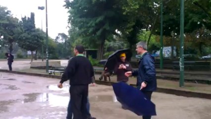 Lancer gagnant - finale Tournoi International de Mölkky de Paris - septembre 2013