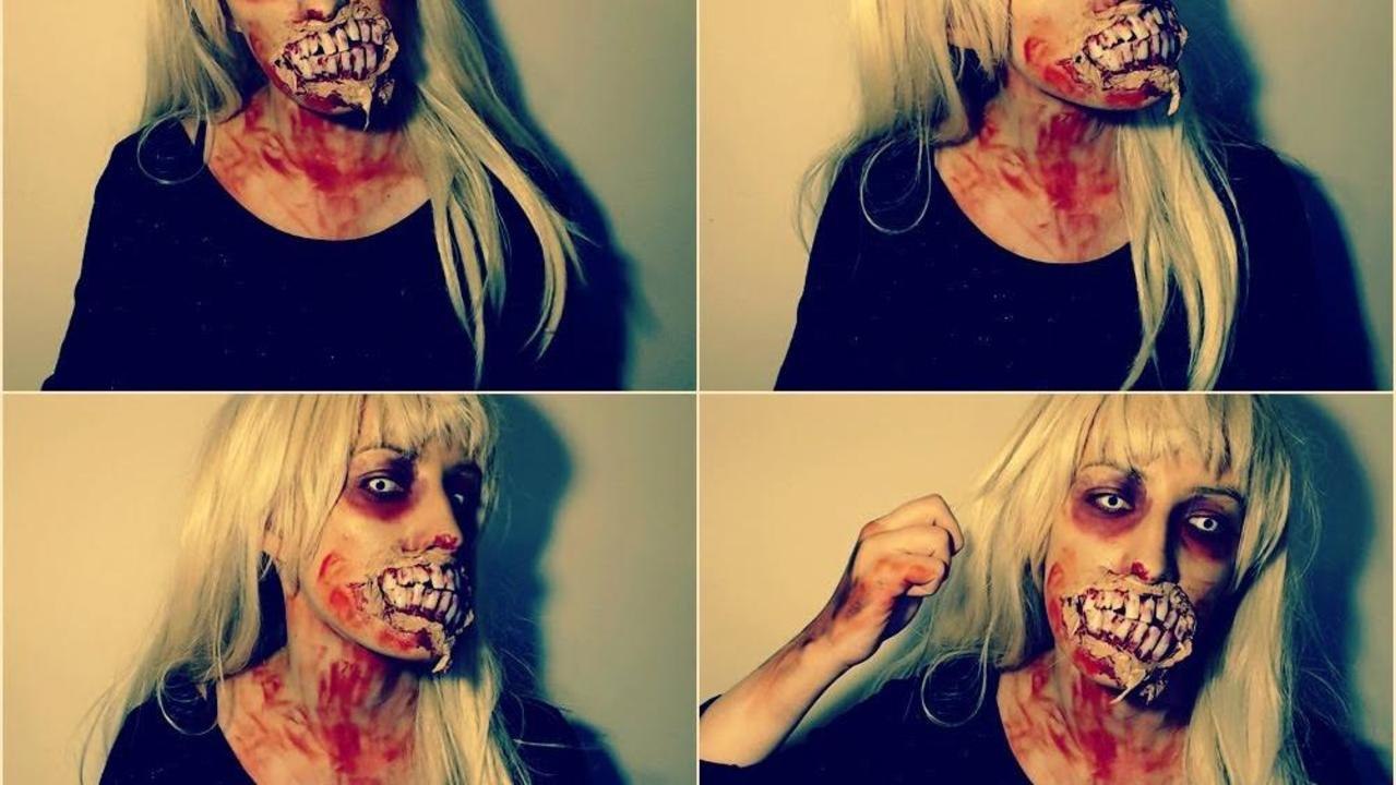 ZOMBIE make up TRANSFORMATION!!!