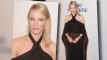 Cate Blanchett Sports an Unusual Black Gown at London Premiere of Blue Jasmine