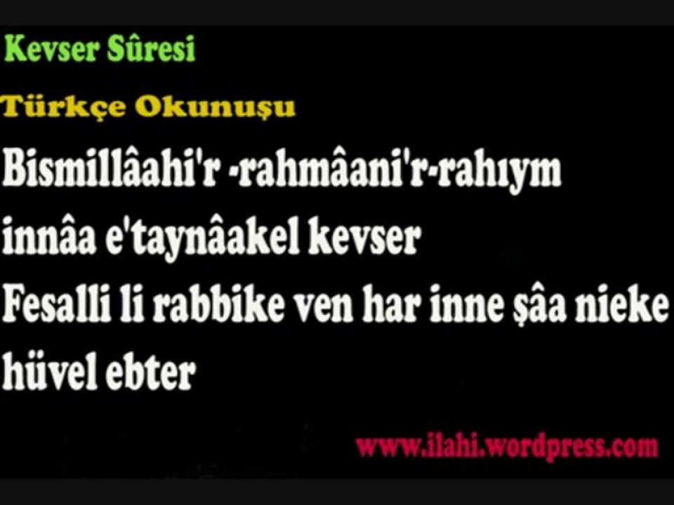 Kevser suresi