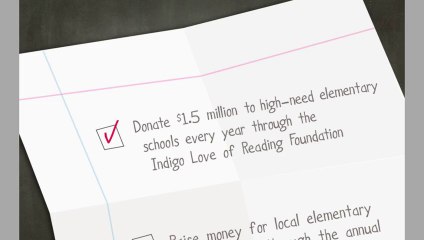 The Indigo Love of Reading Foundation announcew launch of its Adopt a School program.