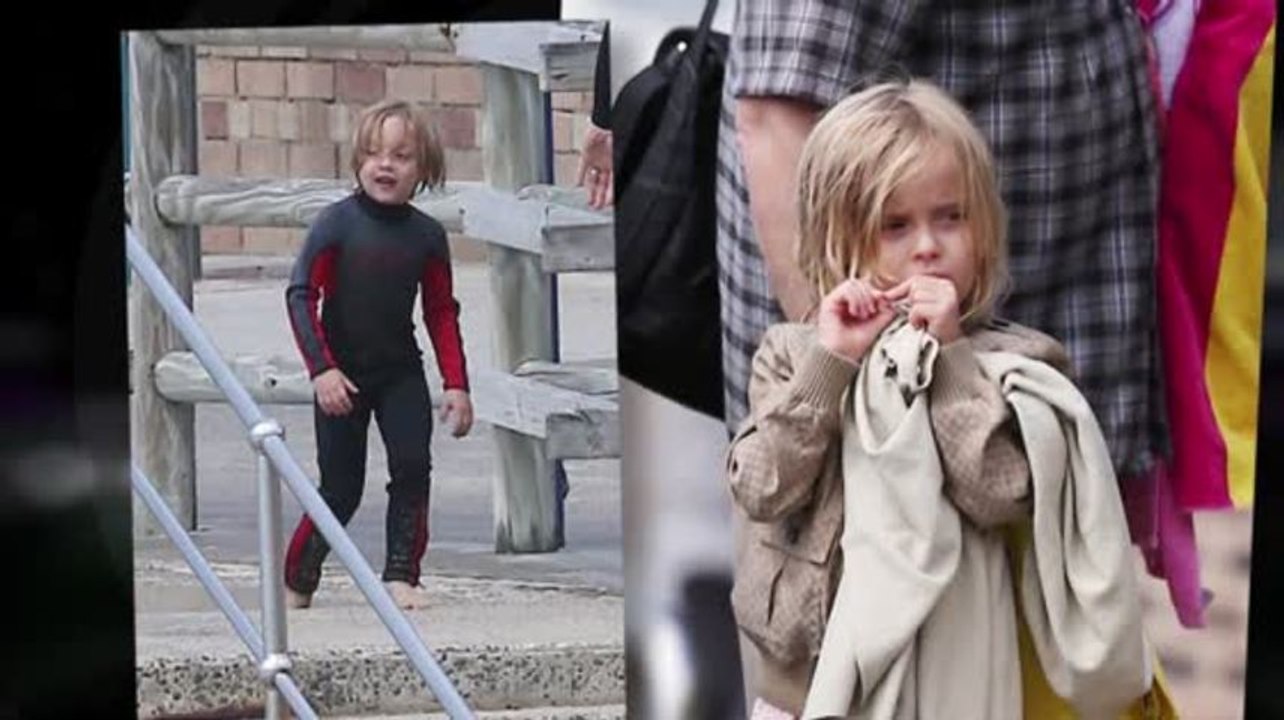 Angelina Jolie und Brad Pitt's Kinder haben Spaß am Strand