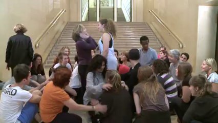 Vue sur les marches : Richard Siegal