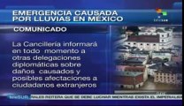 Cancillería de México ofrece datos por daños de lluvias