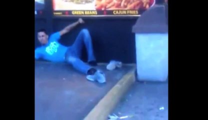 A guy completly drunk and high!!!! Funny