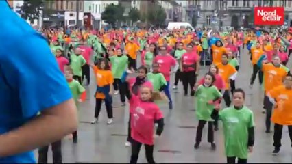 Tourcoing : un cours de zumba parvis St-Christophe