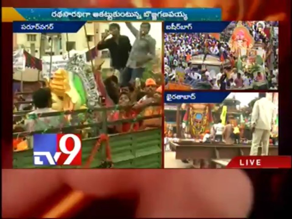 Ganesh immersion at Saroornagar