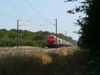 CC 4021 sur un train de céréales à destination de Gray (Chemaudin)
