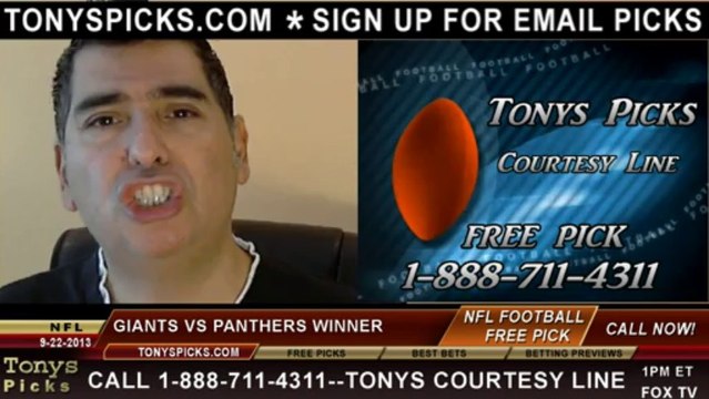 Carolina Panthers vs. New York Giants Pick Prediction NFL Pro Football Odds Preview 9-22-2013