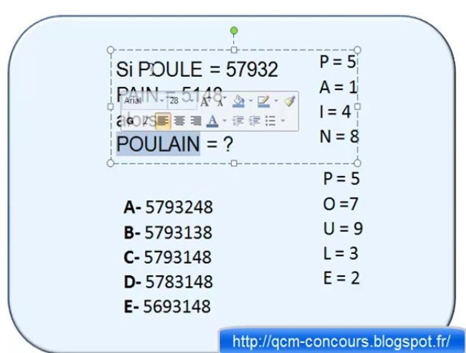 Test alphanumérique Concours adjoint administratif, infirmier, police, gendarme