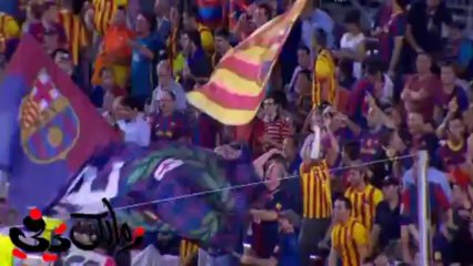 هدف برشلونه الاول فى اياكس ميسي