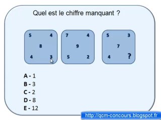 Test psychotechnique, matrice, nombre. Tests De Recrutement.