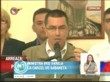 Ministra Varela se trasladará a la cárcel de Sabaneta, anunció vicepresidente Arreaza