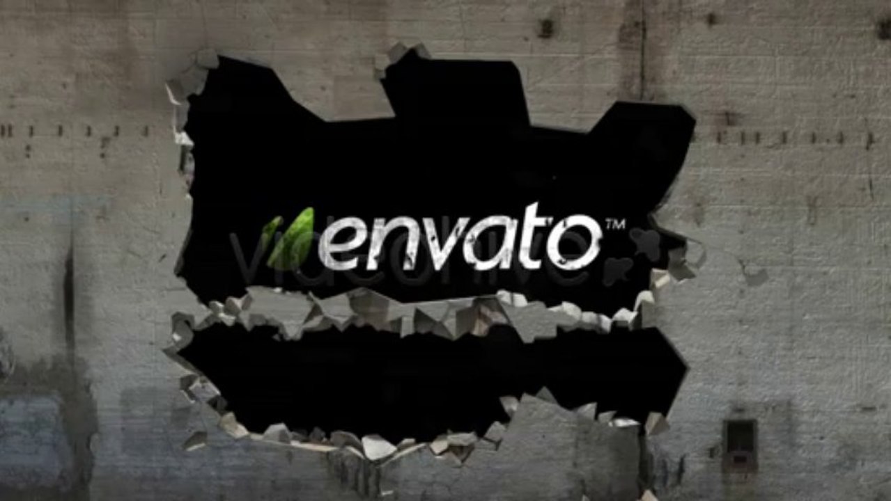 Demolition of The Walls Using a Machine Gun - After Effects Template