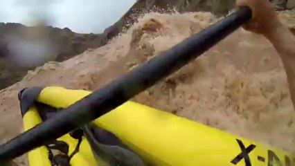 Kayaking the 200's Rapids Below Lava Falls, Grand Canyon, August, 2013