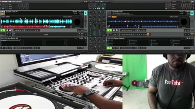 Native Instruments Traktor Kontrol S4 Jog Wheel Scratching Using Traktor 2.5