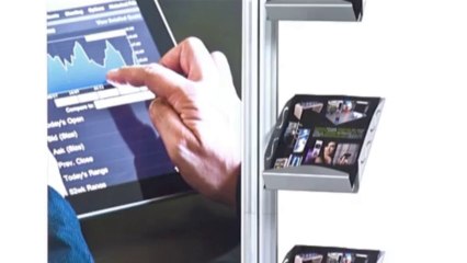 Présentoir Mât avec porte brochures