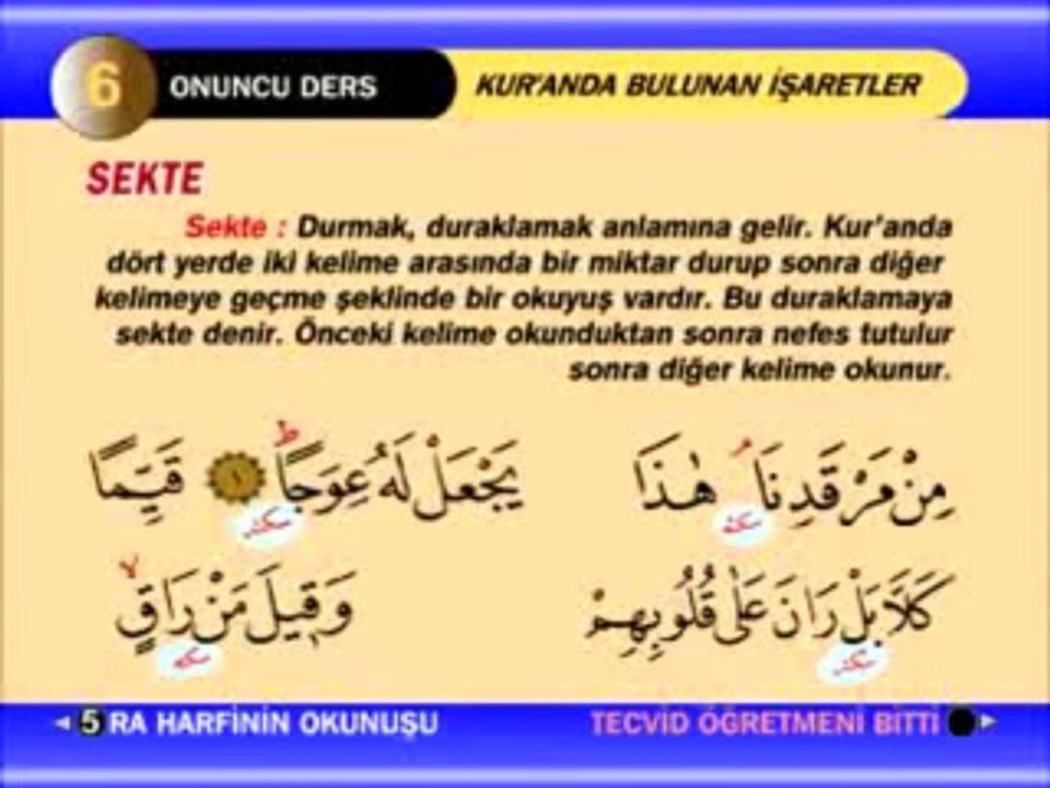 Tecvid Dersleri 10