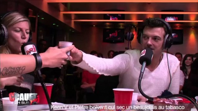 Keen'V et Piètre boivent cul sec un beaujolais au tabasco - C'Cauet sur NRJ
