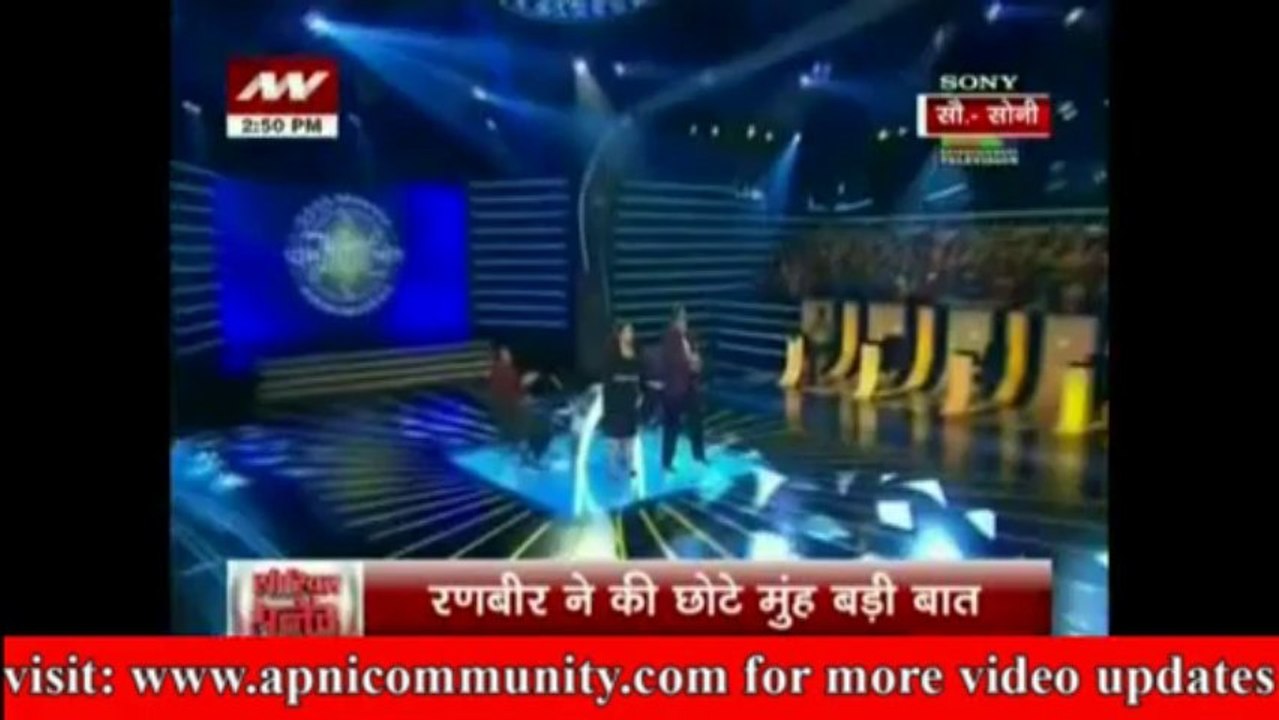 KBC Ke Sey Mein Pahunche 'Besharam' Rambir-Special Report-23 Sep 2013